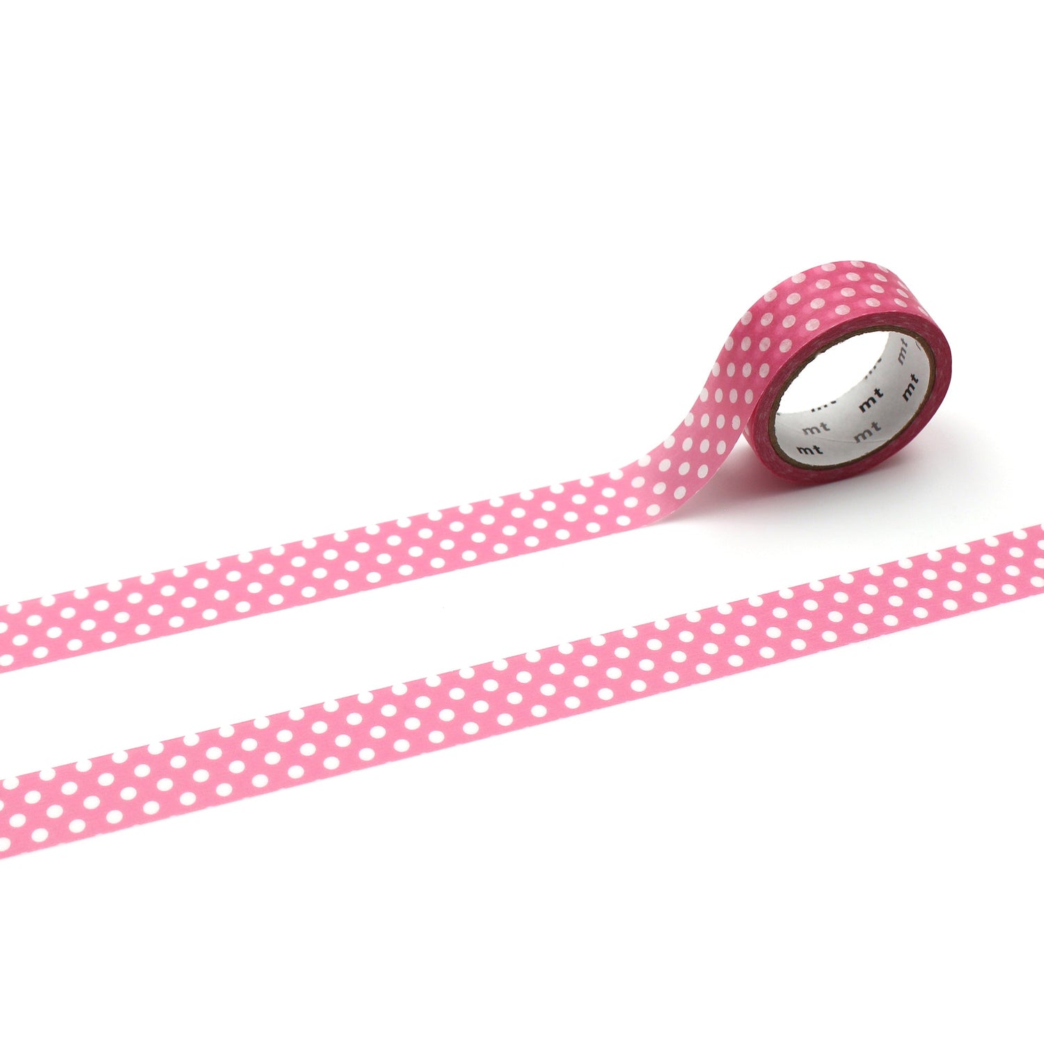 mt 1P Dot Washi Tape — Aurora Pink — pattern detail