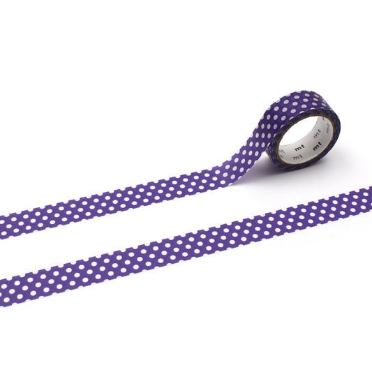 mt 1P Dot Washi Tape — Deep Purple — pattern detail