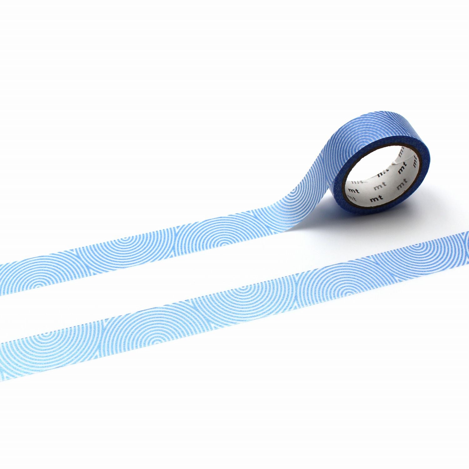 mt 1P Kamoi Washi Tape — Silky Swirl — roll front