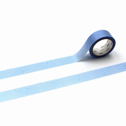 mt 1P Kamoi Washi Tape — Silky Swirl — roll front