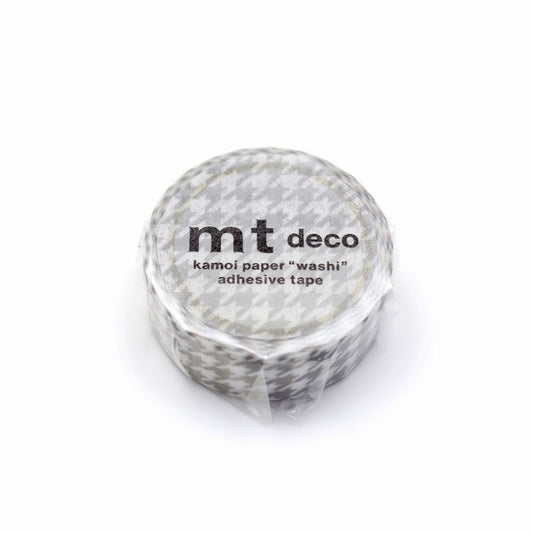MT 1P Washi Tape - Houndstooth Gray