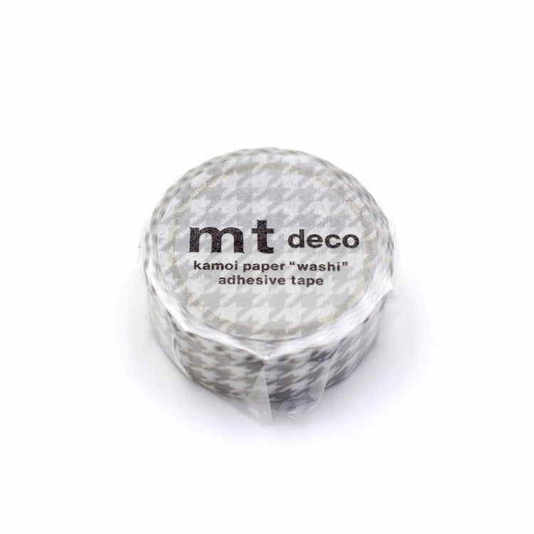 MT 1P Washi Tape - Houndstooth Gray