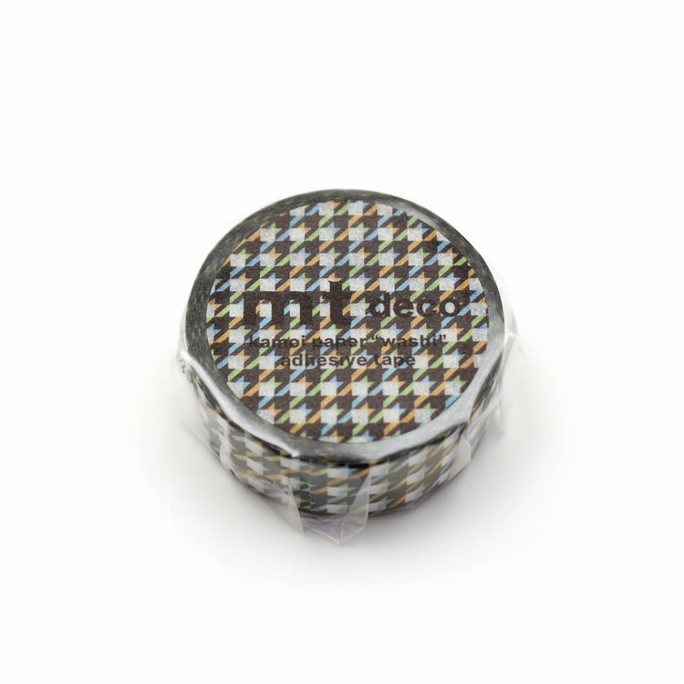 MT 1P Washi Tape - Houndstooth Multicolor