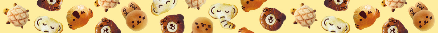 mt EX Washi Tape — Animal Face Bread — rolled out on paper