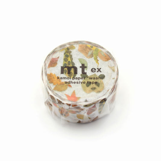MT EX Washi Tape - Autumn Leaves and Animals