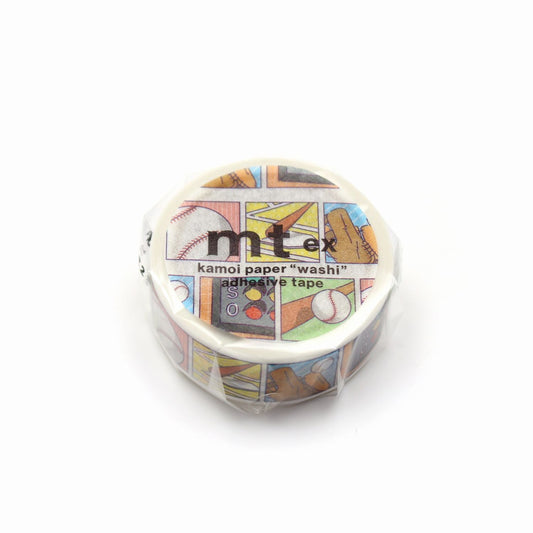 mt EX Washi Tape — Baseball — pattern detail