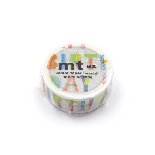 mt EX Washi Tape — Happy Birthday — roll front