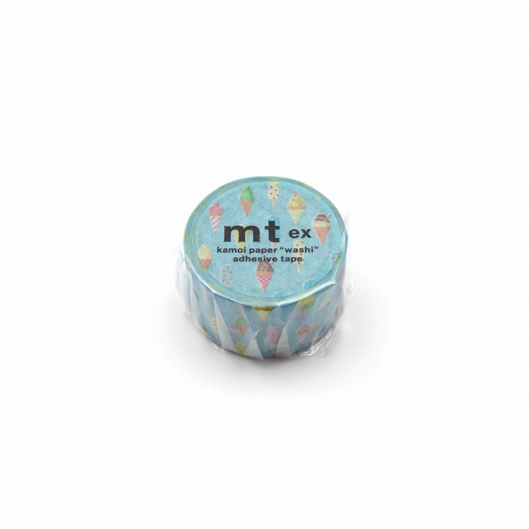 mt EX Washi Tape — Ice Cream — rolled out on paper