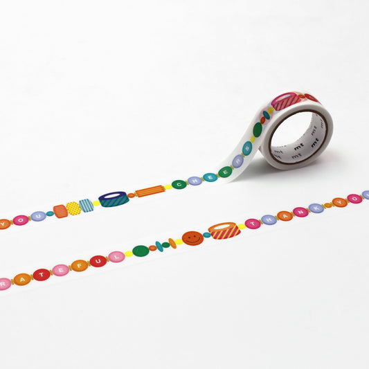 mt EX Washi Tape — Thank you — pattern detail