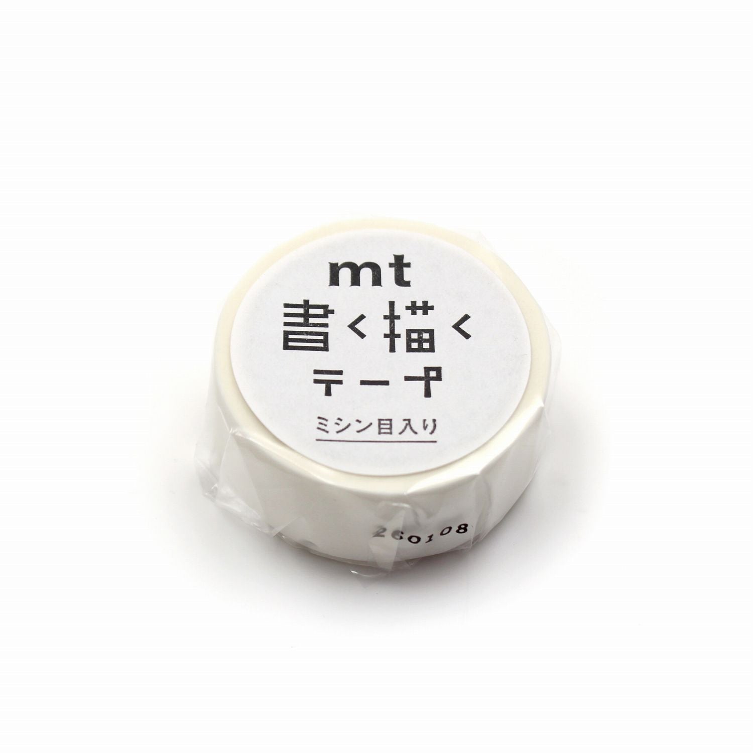 mt KakuKaku Washi Tape — White 15mm — pattern detail