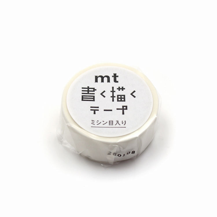 mt KakuKaku Washi Tape — White 15mm — pattern detail