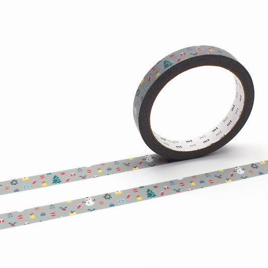 mt Large Core Strong Adhesive Tape — Pixel Christmas — pattern detail