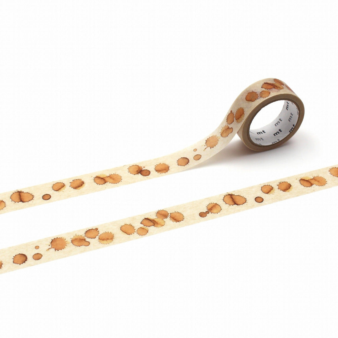 mt Upcycle Tape — Coffee Stain — roll front