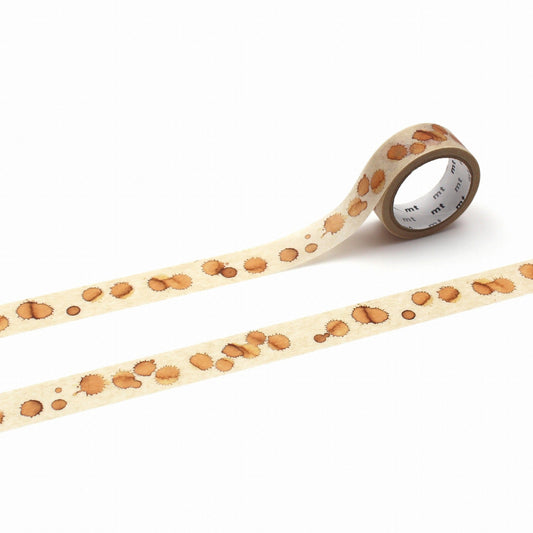 mt Upcycle Tape — Coffee Stain — roll front