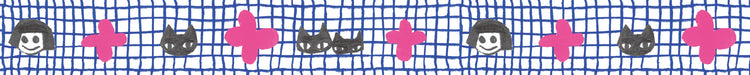 mt x Makoto Matsubayashi Washi Tape — Friend — rolled out on paper