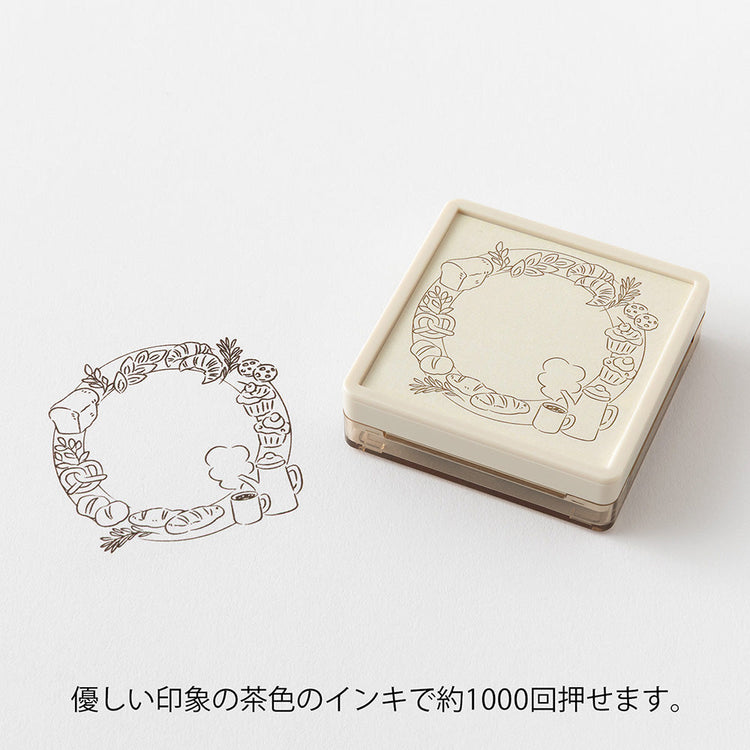 Midori Paintable Stamp Pre-inked Soft Color - Bread Brown