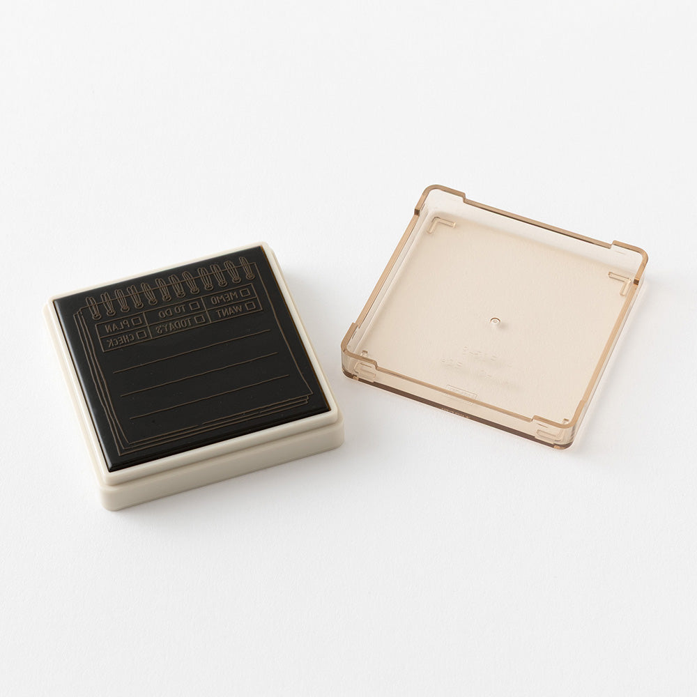 Midori Paintable Stamp Pre-inked Soft Color - Memo Brown
