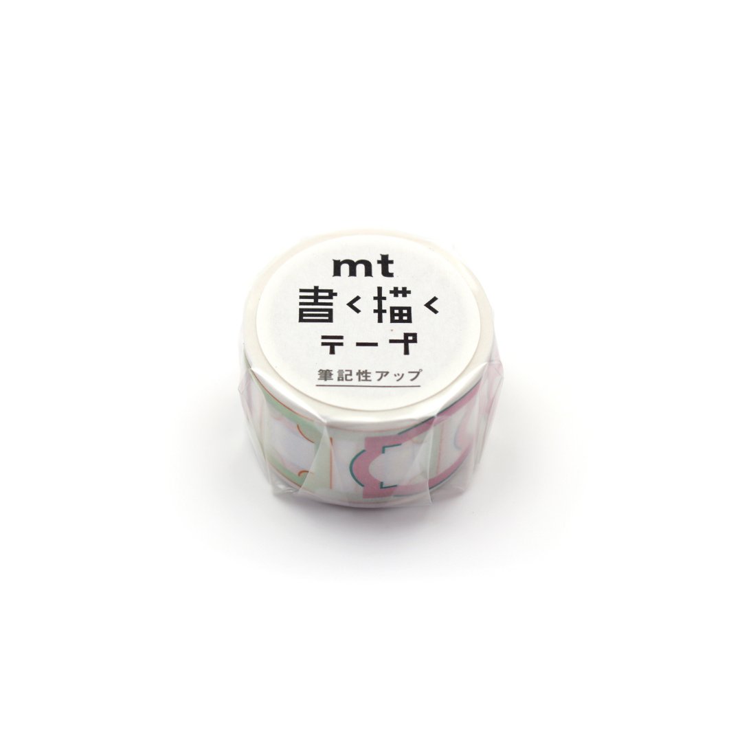 mt KakuKaku Washi Tape — Frame Label — rolled out on paper
