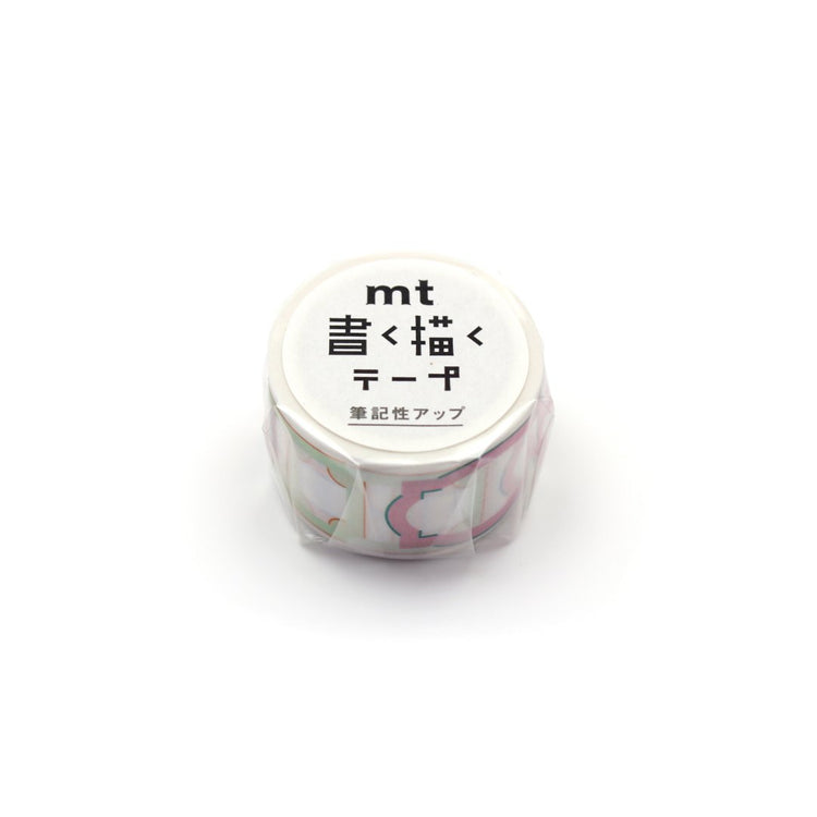 mt KakuKaku Washi Tape — Frame Label — rolled out on paper