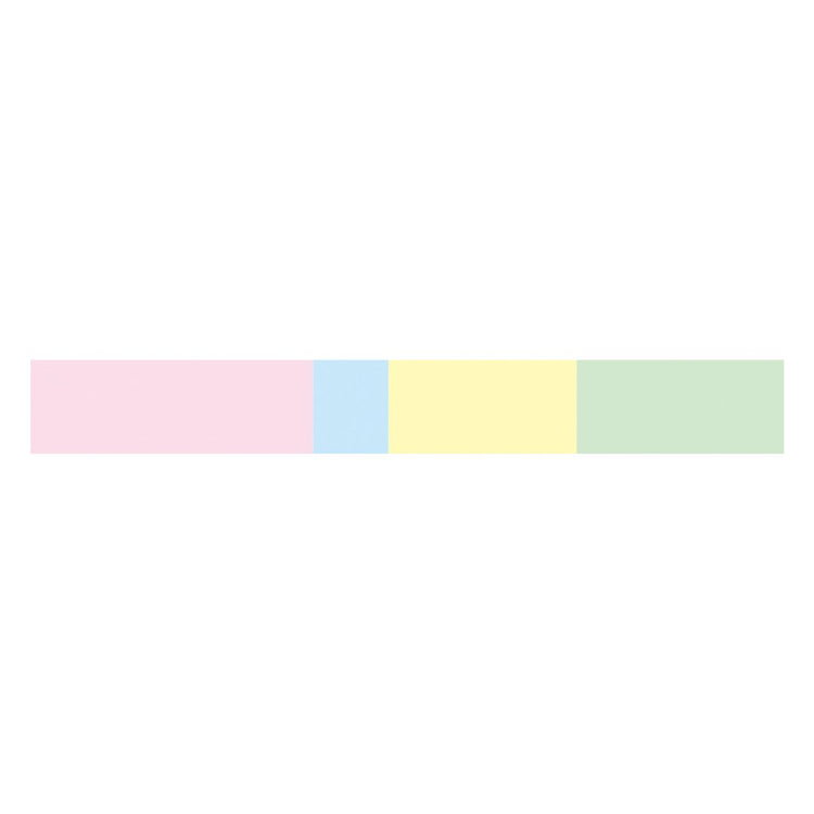 mt KakuKaku Washi Tape — Pale Color — rolled out on paper