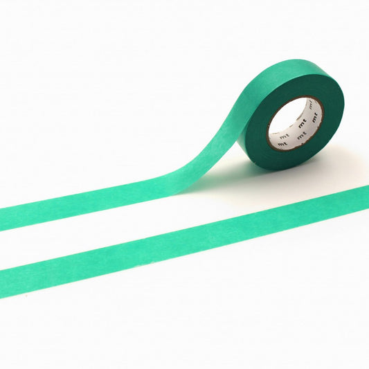 mt Ganshin Washi Tape — Light Green — roll front