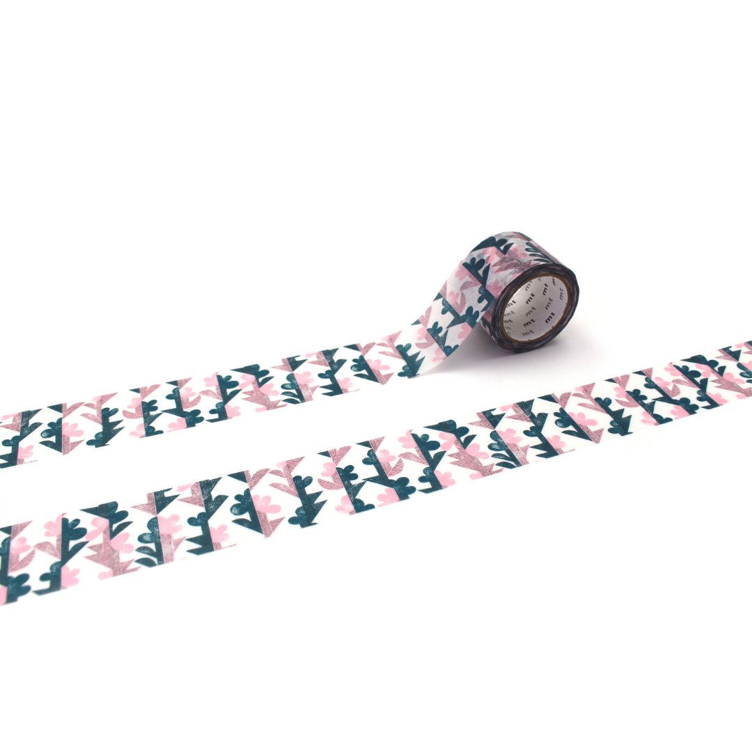 mt x Mina Perhonen Washi Tape — Twin Flower — roll front