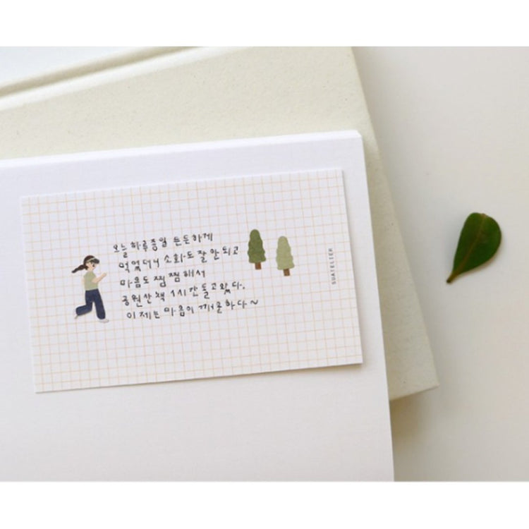 Suatelier Daily Deco Sticker — In the Park — sheet front
