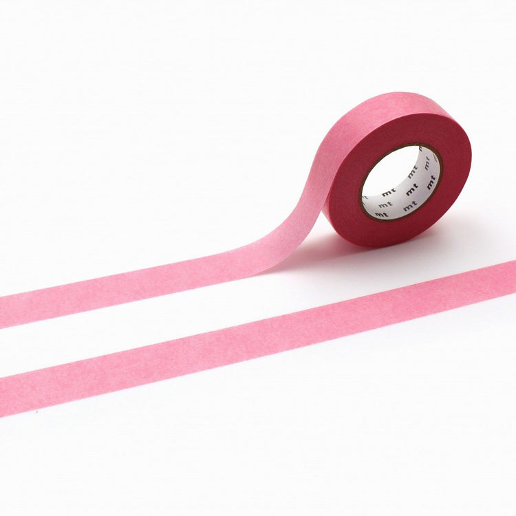 mt Ganshin Washi Tape — Pink — roll front