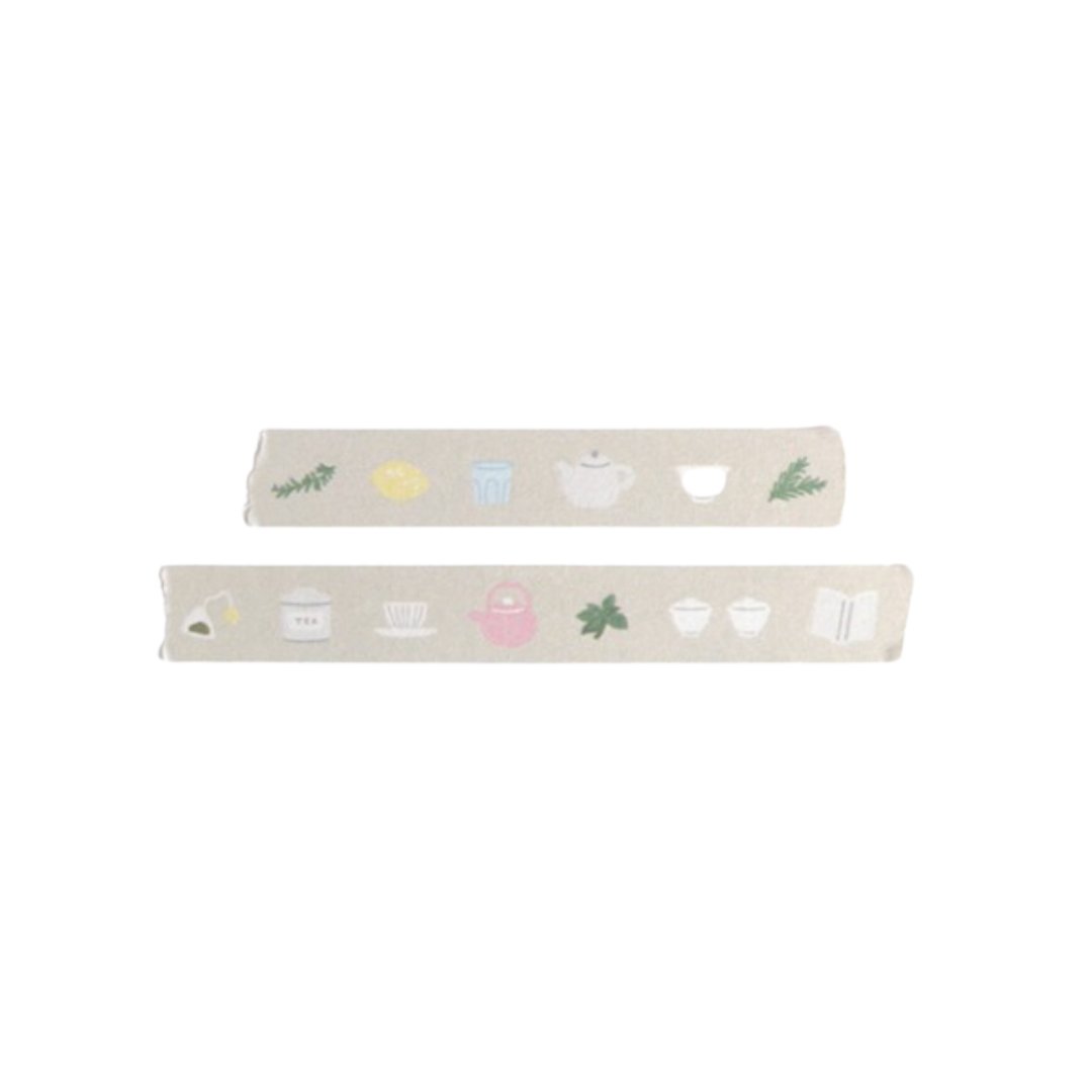 Suatelier Masking Tape — illust.01 — rolled out on paper