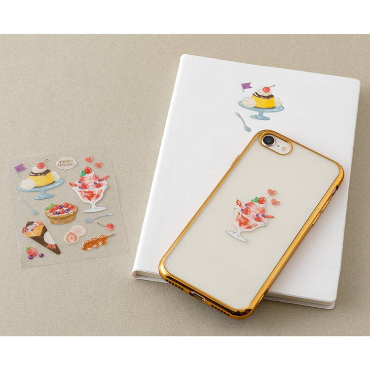 Midori Glossy Transfer Sticker — Snack — with packaging
