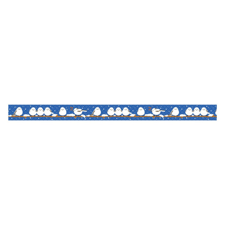 mt EX Washi Tape — Long-Tailed Tit Winter — with packaging