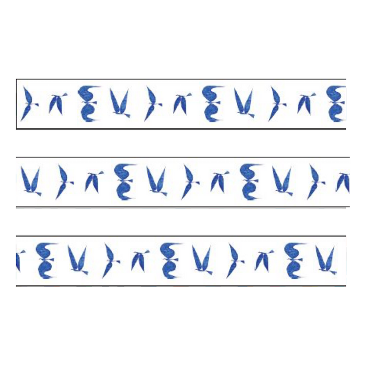 mt x Yamaguchi Ichiro Washi Tape — Blue Bird — with packaging