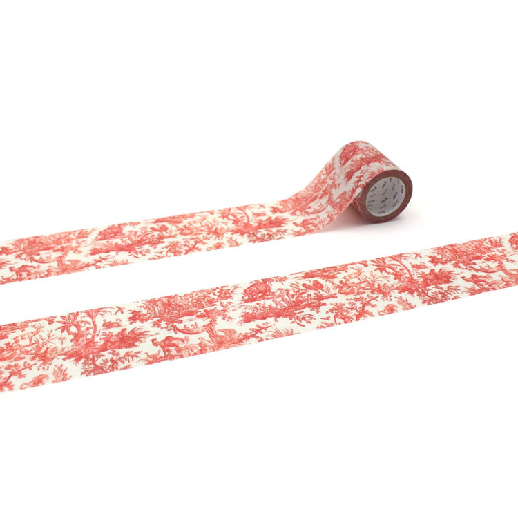 mt x Toile de Jouy Washi Tape — Les Quatre Parties du Monde — roll front