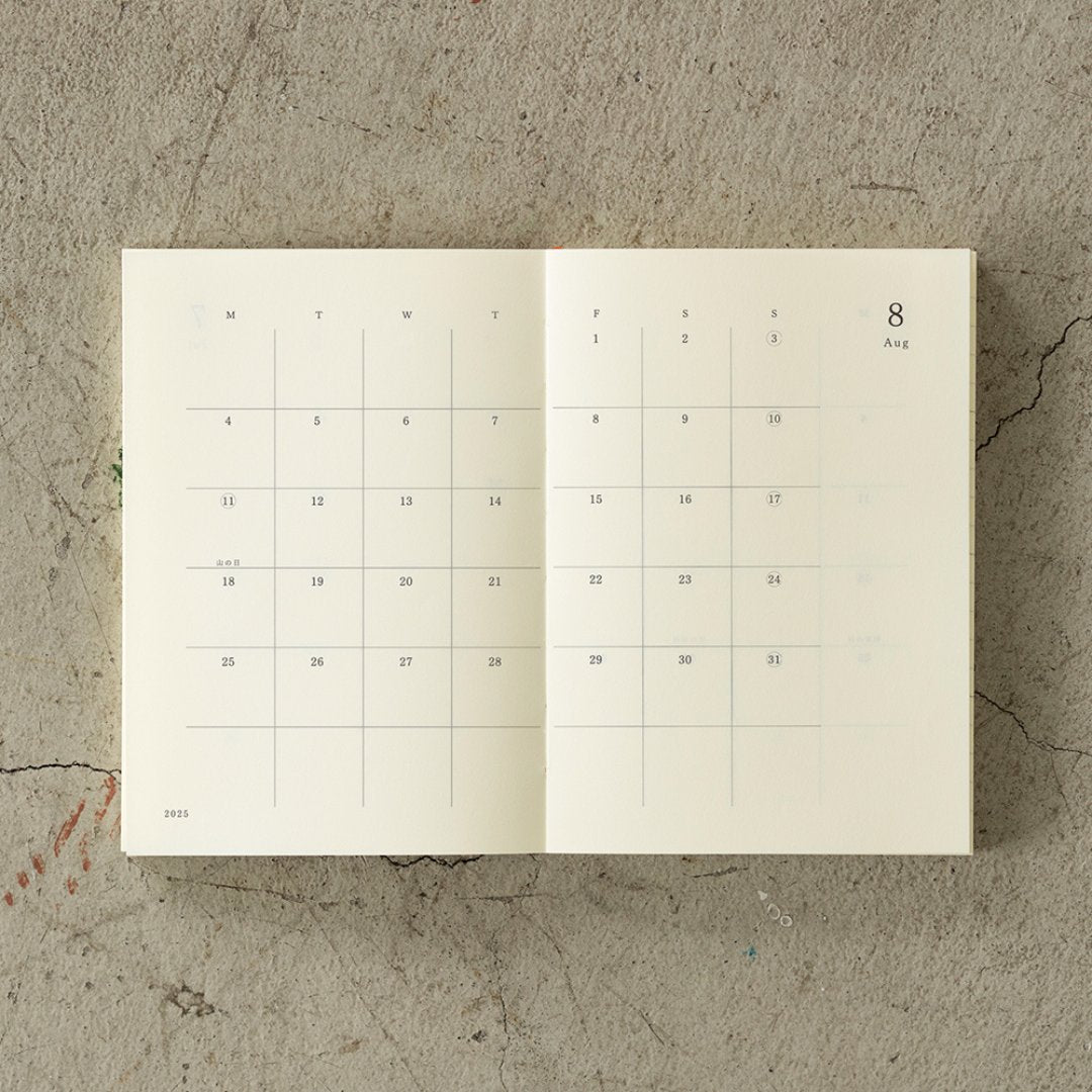 MD Notebook Diary (A6) 2025 — size reference