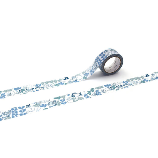 mt x Lisa Larson Washi Tape — Leaves Series — roll front