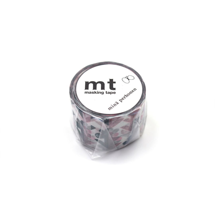 mt x Mina Perhonen Washi Tape — Twin Flower — rolled out on paper