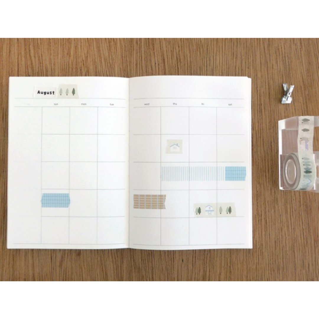 Suatelier Masking Tape — illust.02 — flat lay