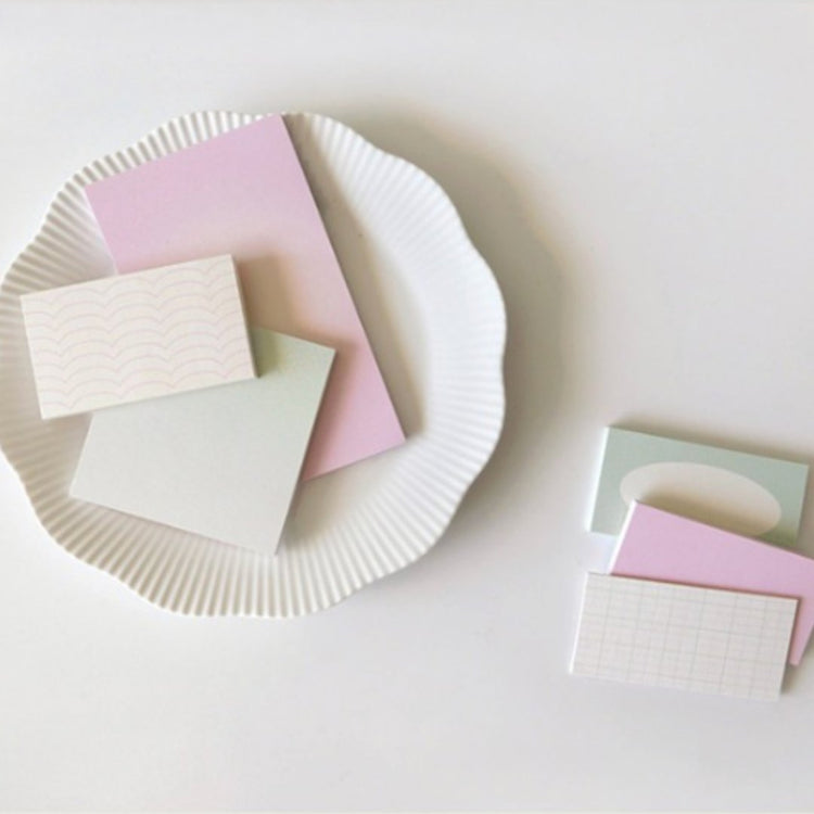 Suatelier Sticky Memo — Daily Plan .52 Gradation Green (2) — flat lay