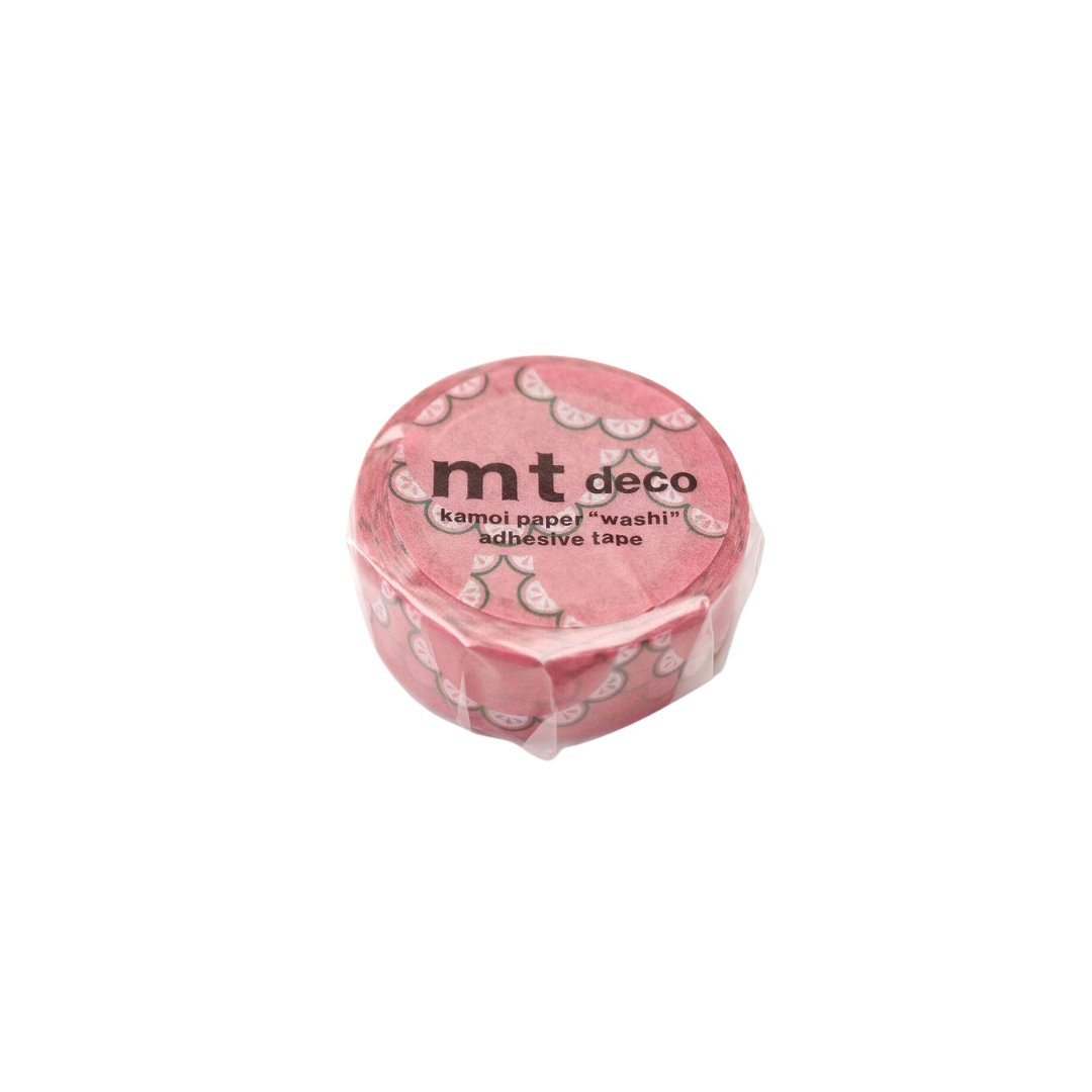 mt 1P Kamoi Retro Design Washi Tape — Floral Lace — pattern detail