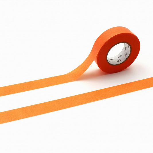 mt Ganshin Washi Tape — Orange — roll front
