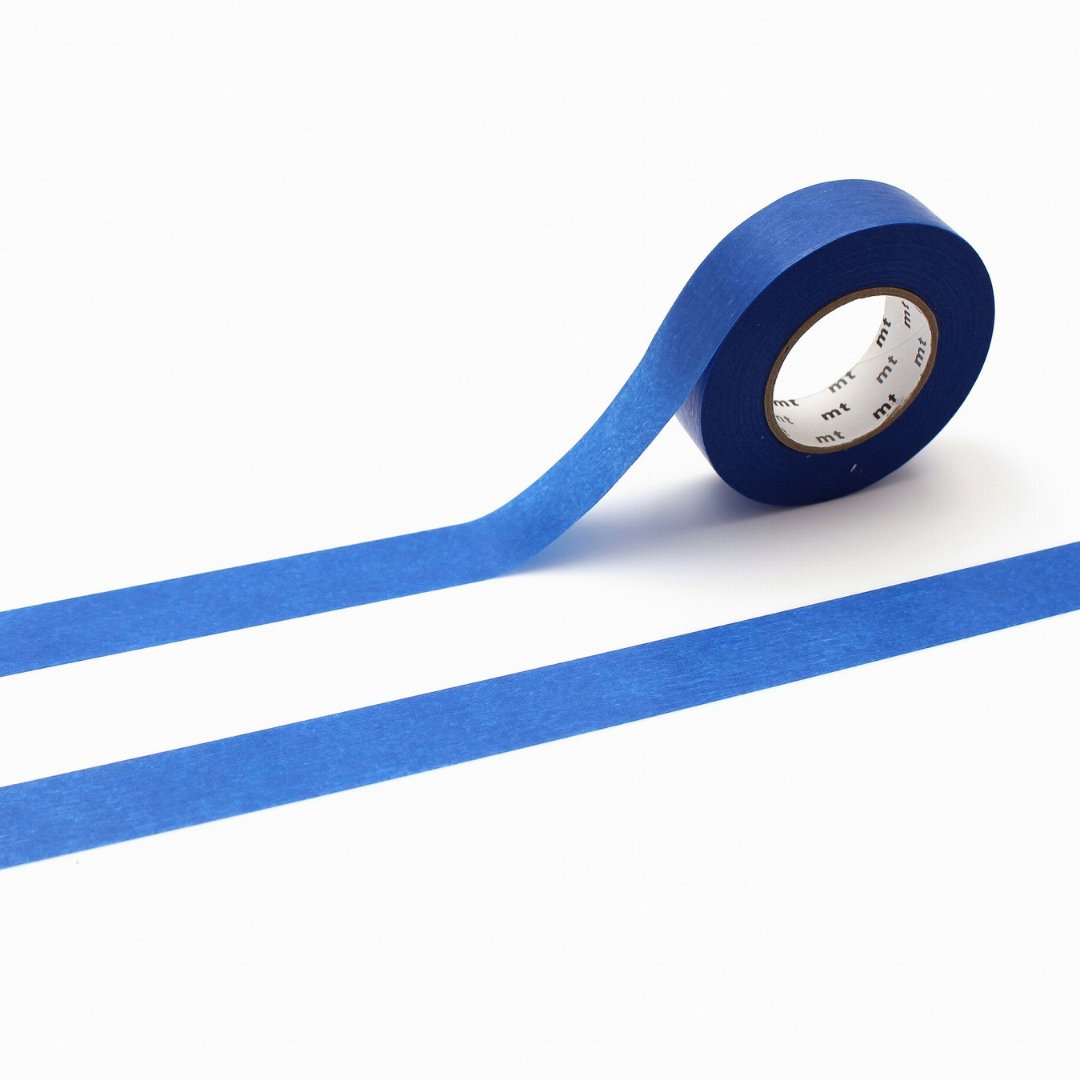 mt Ganshin Washi Tape — Indigo — roll front