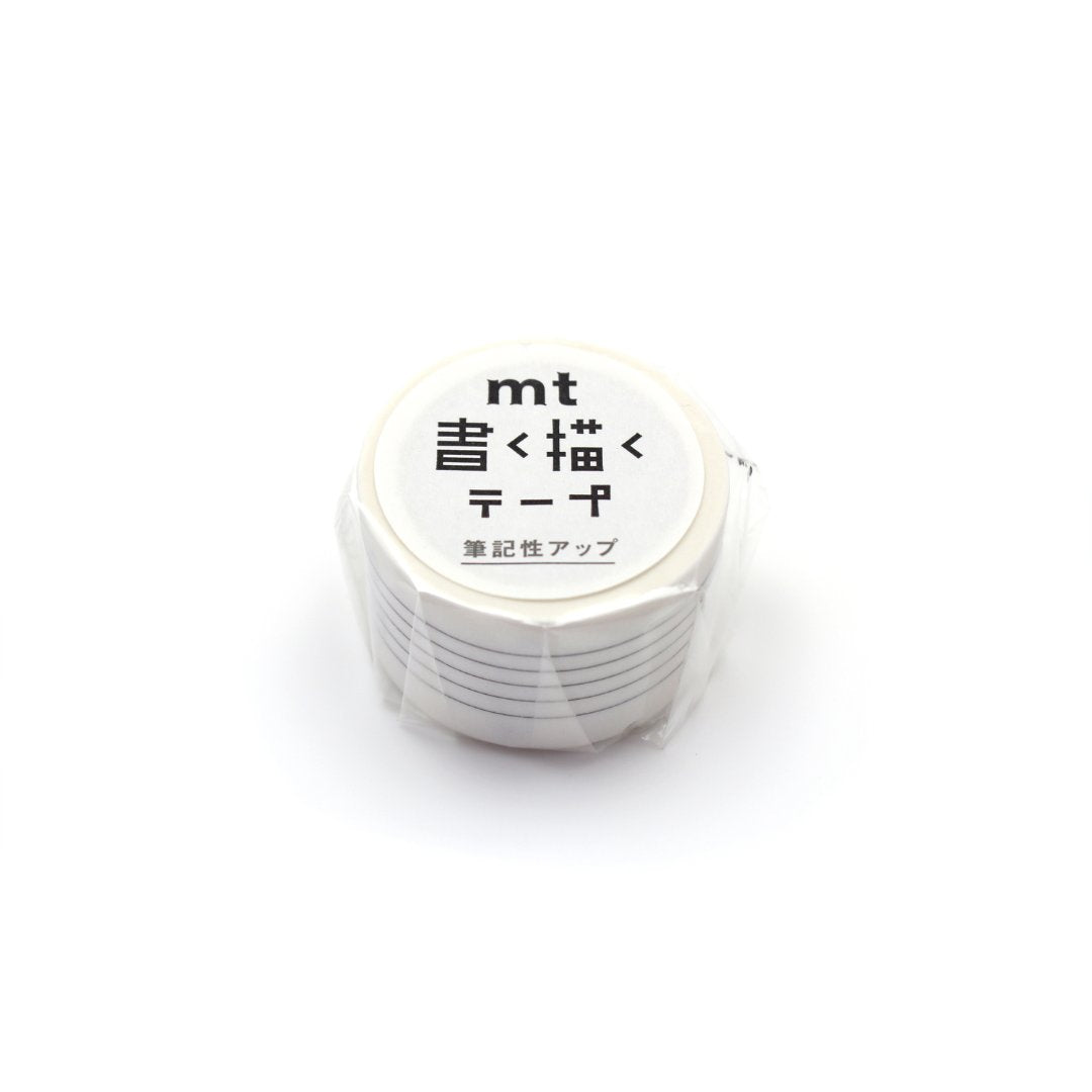 mt KakuKaku Washi Tape — Musical Staff and Treble Clef — rolled out on paper
