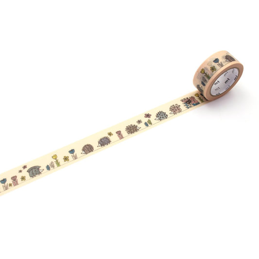 mt x Lisa Larson Washi Tape — Hedgehog Garden — pattern detail