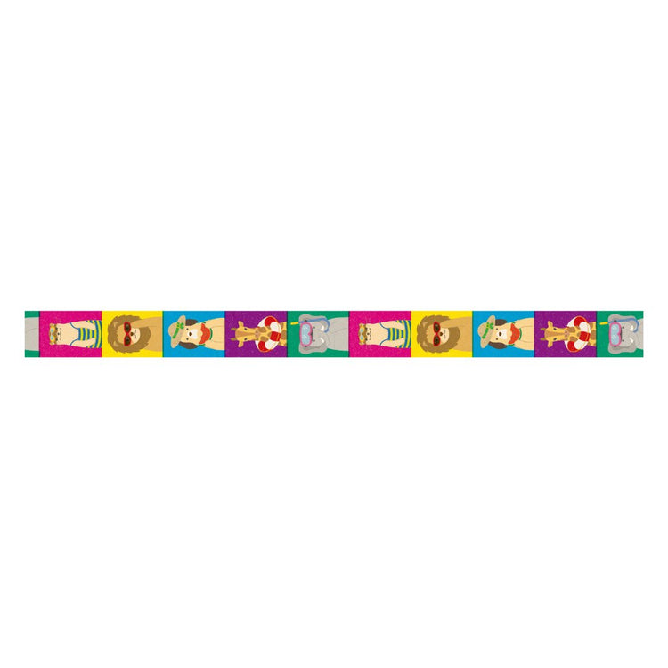 mt EX Washi Tape — Summer Outfit — rolled out on paper