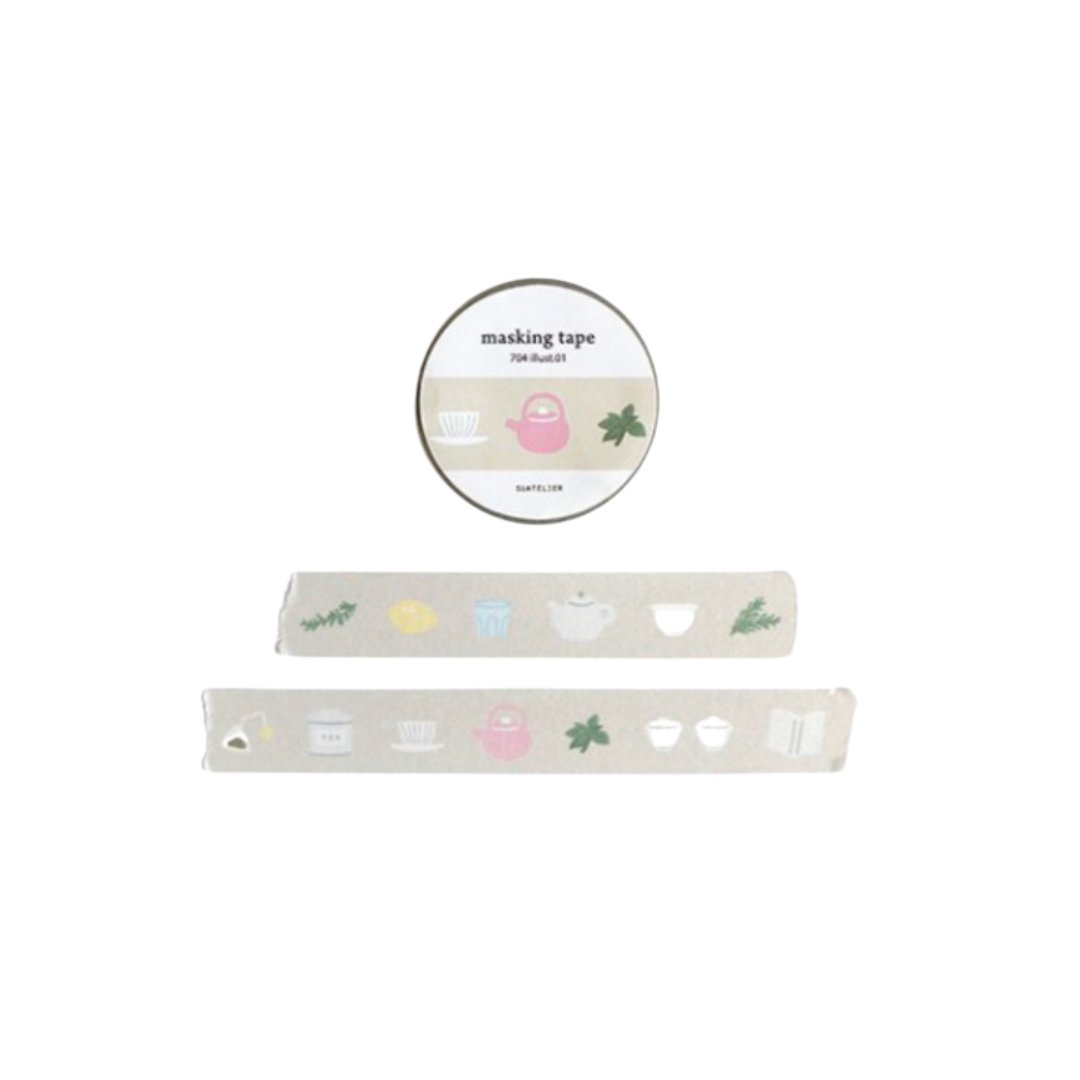 Suatelier Masking Tape — illust.01 — roll front