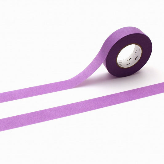 mt Ganshin Washi Tape — Blue-Purple — roll front