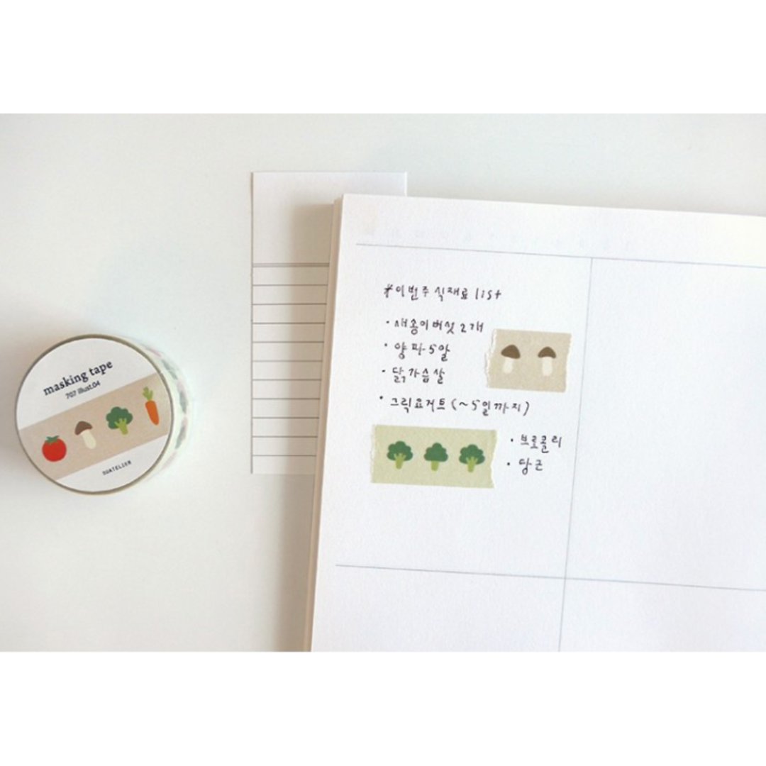 Suatelier Masking Tape — illust.04 — roll side view