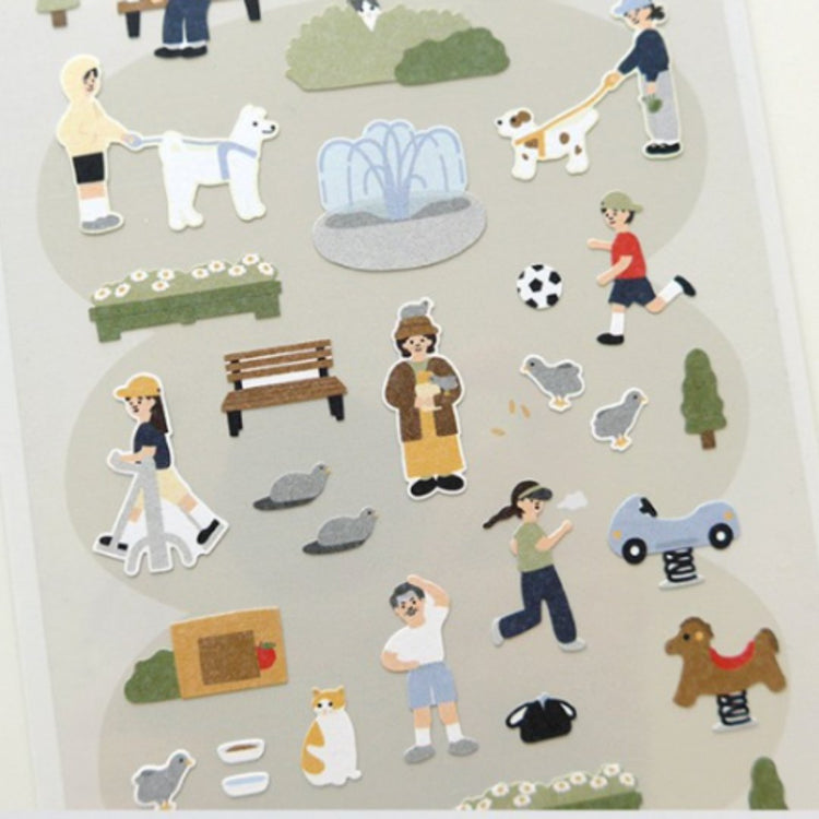 Suatelier Daily Deco Sticker — In the Park — with packaging