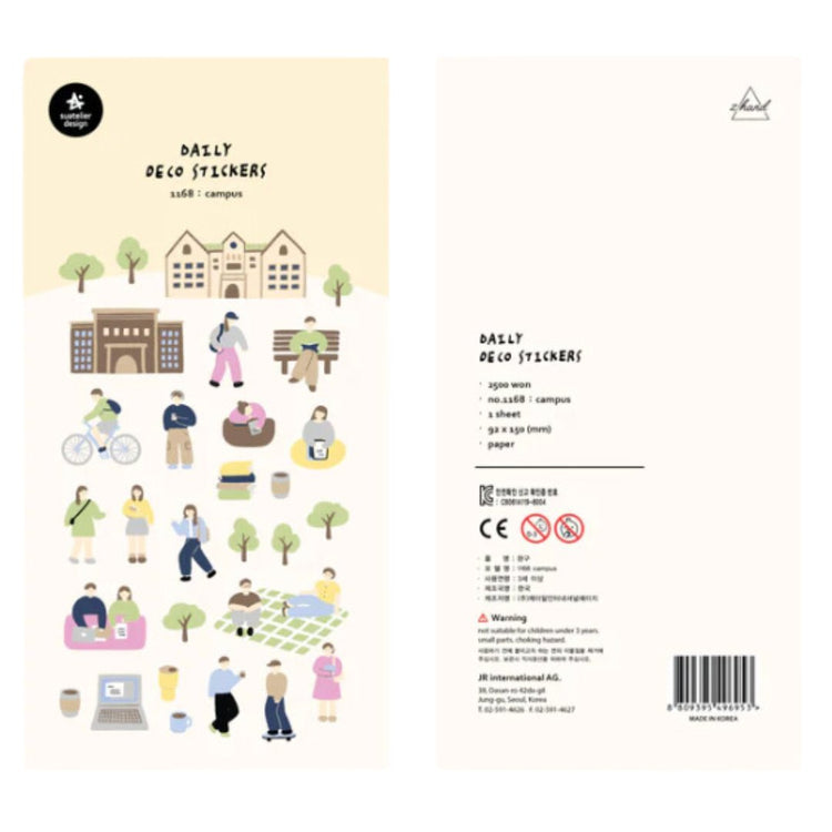 Suatelier Daily Deco Sticker — Campus — sticker detail
