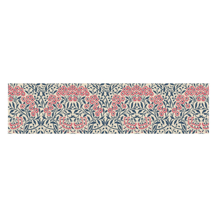 mt x Morris & Co. Washi Tape — Michaelmas Daisy — rolled out on paper